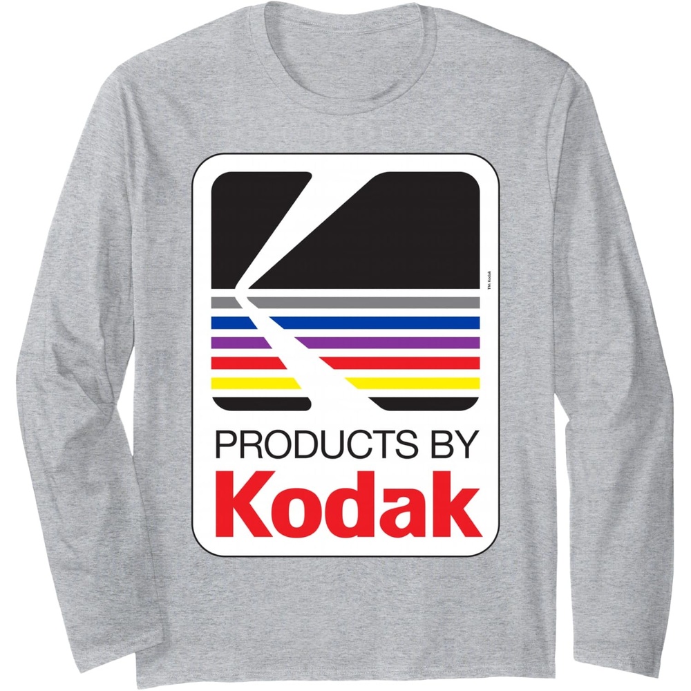 image:imageProducts By Kodak Vintage Logo Long Sleeve TShirtHeather Grey
