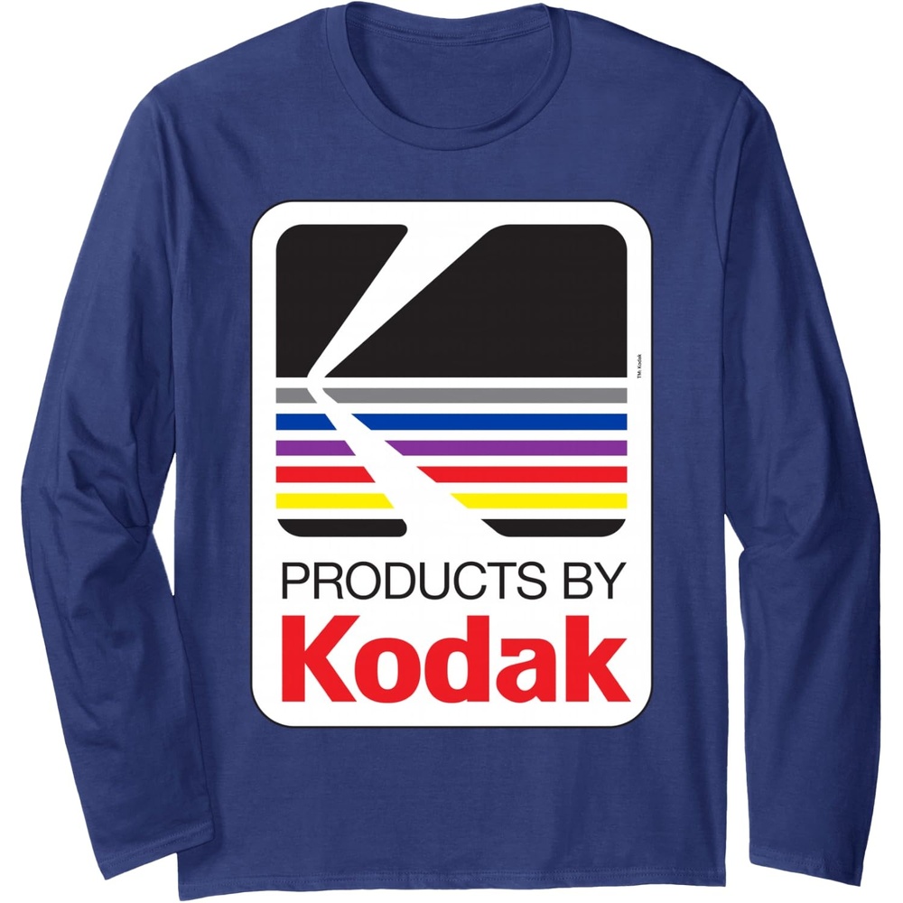 image:imageProducts By Kodak Vintage Logo Long Sleeve TShirtNavy Blue