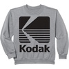 image:image80s Vintage Kodak Logo  Black SweatshirtHeather Grey