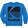 image:image80s Vintage Kodak Logo  Black SweatshirtRoyal Blue