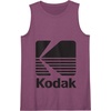 image:image80s Vintage Kodak Logo  Black Tank TopPurple