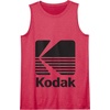 image:image80s Vintage Kodak Logo  Black Tank TopRed