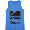 image:image80s Vintage Kodak Logo  Black Tank TopRoyal Blue