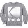 image:image80s Vintage Kodak Logo  White SweatshirtHeather Grey