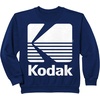image:image80s Vintage Kodak Logo  White SweatshirtNavy Blue