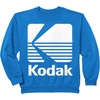 image:image80s Vintage Kodak Logo  White SweatshirtRoyal Blue