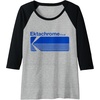 image:imageEktachrome Film Vintage Logo Raglan Baseball TeeBlackAthletic Heather