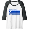 image:imageEktachrome Film Vintage Logo Raglan Baseball TeeDark Heather GreyWhite