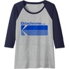 image:imageEktachrome Film Vintage Logo Raglan Baseball TeeNavy BlueAthletic Heather