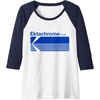 image:imageEktachrome Film Vintage Logo Raglan Baseball TeeNavy BlueWhite