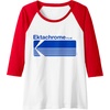 image:imageEktachrome Film Vintage Logo Raglan Baseball TeeRedWhite