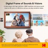 image:imageKODAK 101 Inch WiFi Digital Picture Frame with 32GB Storage Electronic Smart Digital Photo Frame 1280x800 IPS Touch Screen AutoRotate Share Moments Instantly Gifts for Women Mothers Day ChristmasBrown