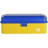 image:imageKODAK 120135 Film Case  for 8 Rolls of 120 Films  10 Rolls of 35mm Films  Retro Steel Case to Sort amp Safeguard Film Blue TopYellow BodyBlue