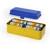 image:imageKODAK 120135 Film Case  for 8 Rolls of 120 Films  10 Rolls of 35mm Films  Retro Steel Case to Sort amp Safeguard Film Blue TopYellow BodyBlue