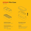 image:imageKODAK 120135 Film Case  for 8 Rolls of 120 Films  10 Rolls of 35mm Films  Retro Steel Case to Sort amp Safeguard Film Blue TopYellow BodyYellow