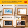 image:imageKODAK 141 Inch FHD Digital Picture Frame 1920x1080 GG IPS Digital Photo Frame with 32GB Large Storage QuadCore CPU Premium Solid Wood Frame Easy Photo Transfer via WiFi APPEmailUSBSD CardWood