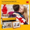 image:imageKODAK 141 Inch FHD Digital Picture Frame 1920x1080 GG IPS Digital Photo Frame with 32GB Large Storage QuadCore CPU Premium Solid Wood Frame Easy Photo Transfer via WiFi APPEmailUSBSD CardWood
