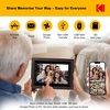 image:imageKODAK 141 Inch FHD Digital Picture Frame 1920x1080 GG IPS Digital Photo Frame with 32GB Large Storage QuadCore CPU Premium Solid Wood Frame Easy Photo Transfer via WiFi APPEmailUSBSD CardBlack