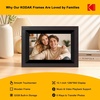 image:imageKODAK 141 Inch FHD Digital Picture Frame 1920x1080 GG IPS Digital Photo Frame with 32GB Large Storage QuadCore CPU Premium Solid Wood Frame Easy Photo Transfer via WiFi APPEmailUSBSD CardBlack
