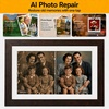 image:imageKODAK 156 Inch WiFi Digital Picture Frame 1920x1080 FHD Touch Screen 64GB Smart Photo Frame with App amp AI Photo Creation Easy Sharing Photos and Videos Large Wooden Frame Gift for FamilyWhite