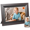 image:imageKODAK 156 Inch WiFi Digital Picture Frame 1920x1080 FHD Touch Screen 64GB Smart Photo Frame with App amp AI Photo Creation Easy Sharing Photos and Videos Large Wooden Frame Gift for FamilyBlack