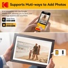 image:imageKODAK 156 Inch WiFi Digital Picture Frame 1920x1080 FHD Touch Screen 64GB Smart Photo Frame with App amp AI Photo Creation Easy Sharing Photos and Videos Large Wooden Frame Gift for FamilyWood