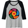 image:imageKODAK Aperture Design Raglan Baseball TeeBlackAthletic Heather