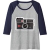image:imageKODAK INSTAMATIC Camera Design Raglan Baseball TeeNavy BlueAthletic Heather