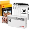image:imageKODAK Mini 2 Retro 2x3 Portable Photo Printer 4PASS 38 Sheets WhiteWhite
