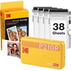 image:imageKODAK Mini 2 Retro 2x3 Portable Photo Printer 4PASS 38 Sheets WhiteYellow