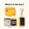image:imageKODAK Mini 3 Retro 3x3 Portable Photo Printer 4PASS 38 Sheets WhiteWhite