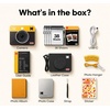 image:imageKODAK Mini Shot 3 Retro 3x3 Instant Camera Photo Printer 8 Sheets YellowWhite