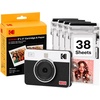 image:imageKODAK Mini Shot 3 Retro 3x3 Instant Camera Photo Printer 8 Sheets YellowWhite