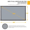 image:imageKODAK Outdoor Projector Screen 120Inch Fast Fold Gray120  Gray