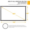 image:imageKODAK Outdoor Projector Screen 120Inch Fast Fold Gray150  White