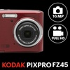 image:imageKODAK PIXPRO FZ45 16MP Compact Digital Camera 4X Optical Zoom AA RedRed