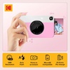 image:imageKODAK Printomatic FullColor Instant Print Camera Gift Bundle  Soft Case  Zink 2x3 Sticky Back Photo Paper 20pk  Album  Sticker Sets  Sticker Frames  Markers  Hanging Frames Fun Gift  Pink