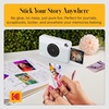 image:imageKODAK Printomatic FullColor Instant Print Camera Gift Bundle  Soft Case  Zink 2x3 Sticky Back Photo Paper 20pk  Album  Sticker Sets  Sticker Frames  Markers  Hanging Frames Fun Gift  Grey