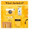image:imageKODAK Printomatic FullColor Instant Print Camera Starter Bundle  Soft Case  Zink 20 Pack Photo Paper  Colorful Photos On 2x3 StickyBack Paper  Fun Gift for Birthday Christmas Holiday  Yellow