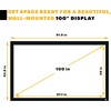 image:imageKODAK Projector Screen 100Inch Fixed Frame 4K 169 White