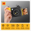 image:imageKODAK Smile 2in1 Digital Instant Print Camera amp Photo Printer Gift Bundle  Case  Zink 20pk 2x3 Sticky Back Photo Paper  Album  Sticker Sets  Sticker Frames  Hanging Frames  Markers  Black