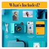 image:imageKODAK Smile 2in1 Digital Instant Print Camera amp Photo Printer Gift Bundle  Case  Zink 20pk 2x3 Sticky Back Photo Paper  Album  Sticker Sets  Sticker Frames  Hanging Frames  Markers  Blue