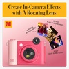 image:imageKODAK Smile 2in1 Digital Instant Print Camera amp Printer Gift Bundle  Case  Zink 2x3 Sticky Back Photo Paper 20pk  Album  Sticker Frames  Hanging Frames  Sticker Sets  Markers  Fuchsia