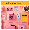 image:imageKODAK Smile 2in1 Digital Instant Print Camera amp Wireless Bluetooth Photo Printer Starter Bundle  Carrying Case  Zink 20pk StickyBack Photo Paper  10MP SpecialEffect Rotating Lens  Fuchsia