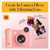 image:imageKODAK Smile 2in1 Digital Instant Print Camera amp Wireless Bluetooth Photo Printer Starter Bundle  Soft Case  Zink 20pk StickyBack Photo Paper  10MP SpecialEffect Rotating Lens  Pink