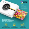 image:imageKODAK Step Instant Camera With 10MP Image Sensor Zink Zero Ink Technology White Bundle Photo Album Case 20 Pack Zink Paper Markers StickersWhite