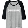 image:imageKodachrome Logo  White Raglan Baseball TeeBlackAthletic Heather