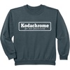 image:imageKodachrome Logo  White SweatshirtDark Heather Grey