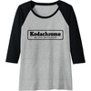 image:imageKodachrome Logo Design  Black Raglan Baseball TeeBlackAthletic Heather