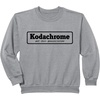 image:imageKodachrome Logo Design  Black SweatshirtHeather Grey